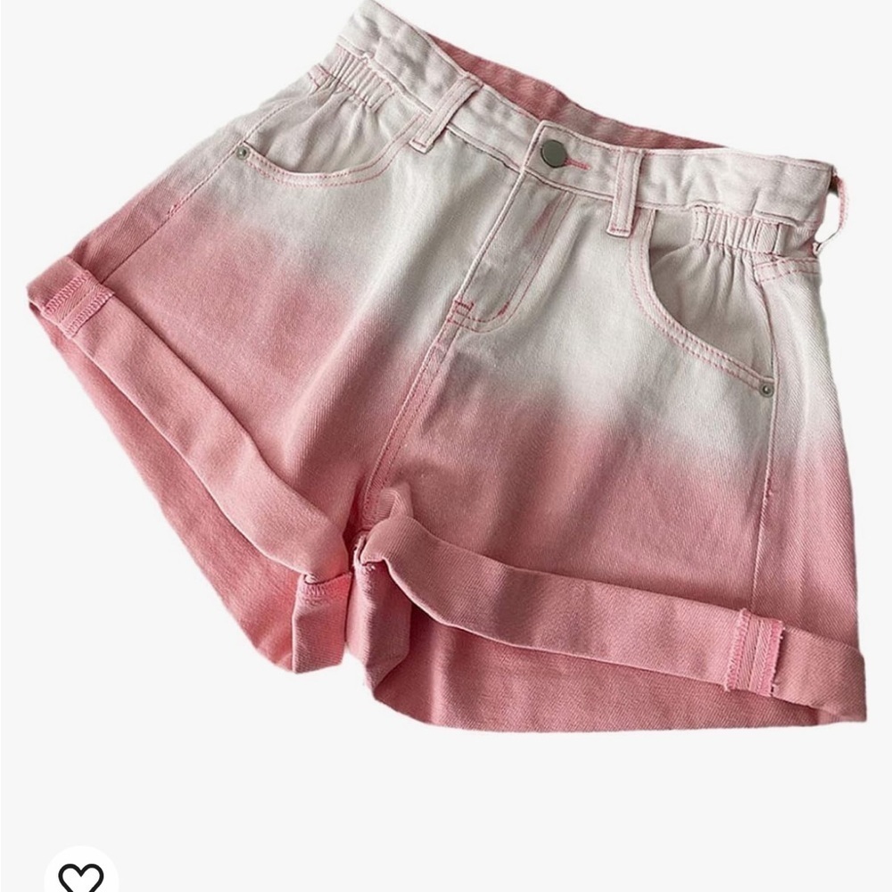 Hombre pink high waisted shorts size small